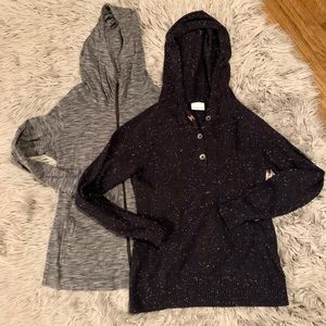 Two cozy Columbia sweaters